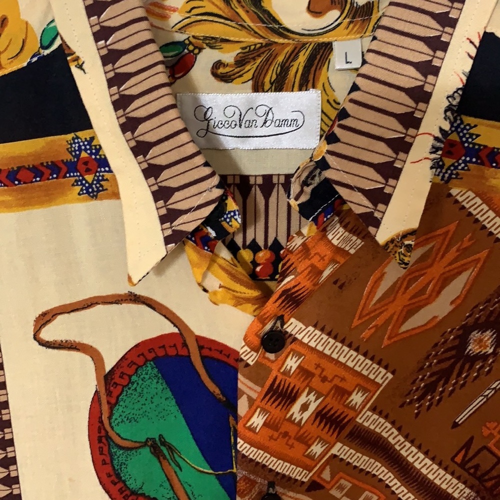 Native American Print Button Down - image 3